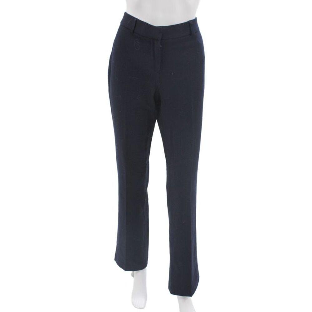 Amanda + Chelsea Unisex Dress Pants Dark Blue Button Solid Size 2